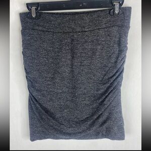 Banana Republic Womens Skirt Small Gray Knit Straight Pencil Lined Stretch